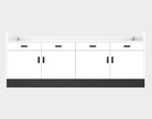 Deluxe Sales Counter w/ Recessed Top & Slatwall