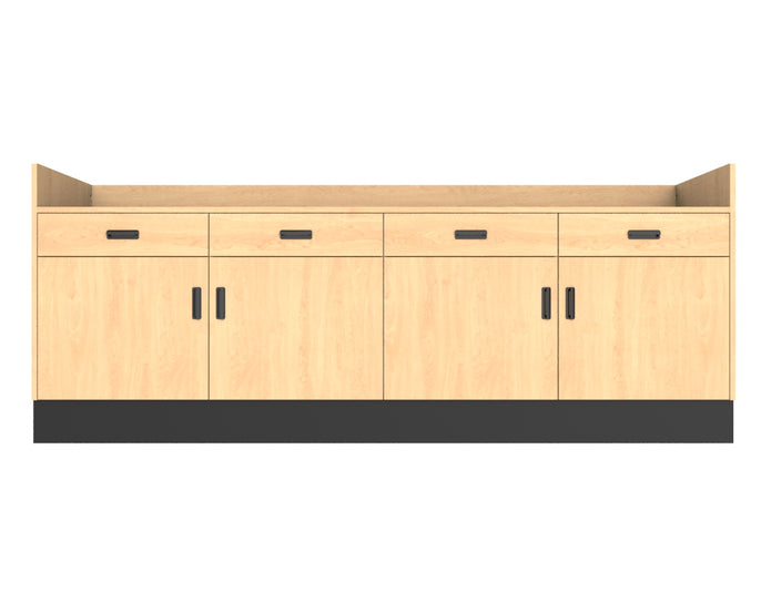 Deluxe Sales Counter w/ Recessed Top & Slatwall
