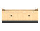 Deluxe Sales Counter w/ Recessed Top & Slatwall