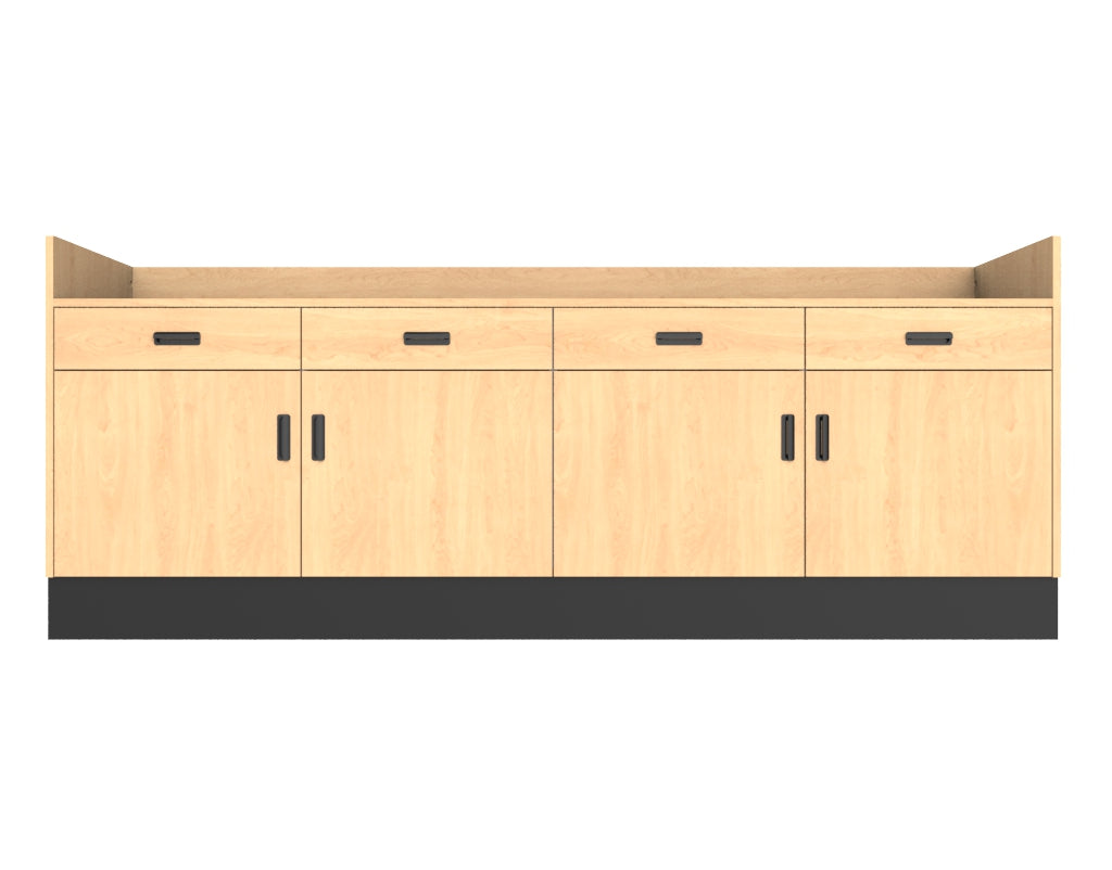 Deluxe Sales Counter w/ Recessed Top & Slatwall