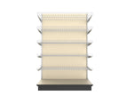 3 Sided End Cap w/Wire Shelves