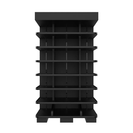 3 Sided End Cap w/Wood Shelves