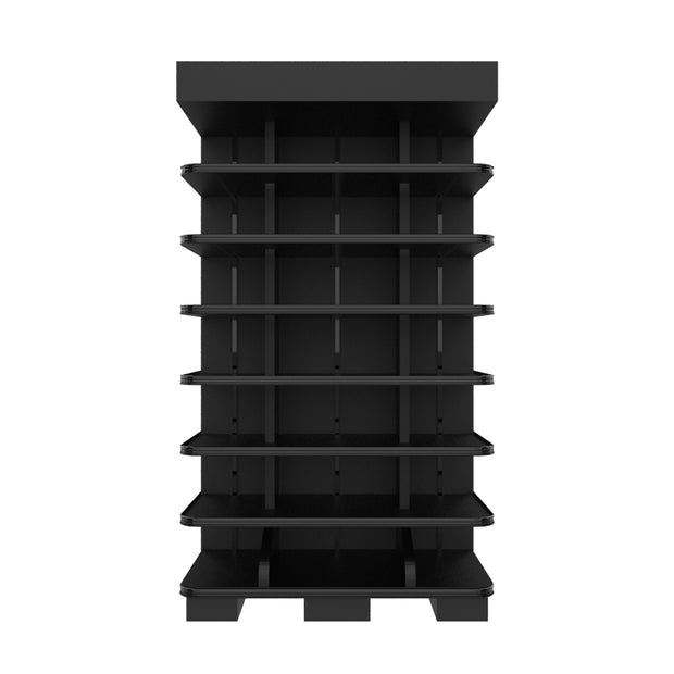 3 Sided End Cap w/Wood Shelves