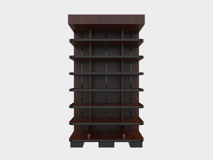 3 Sided End Cap w/Wood Shelves