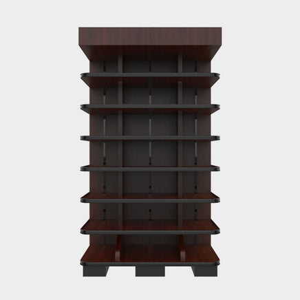 3 Sided End Cap w/Wood Shelves