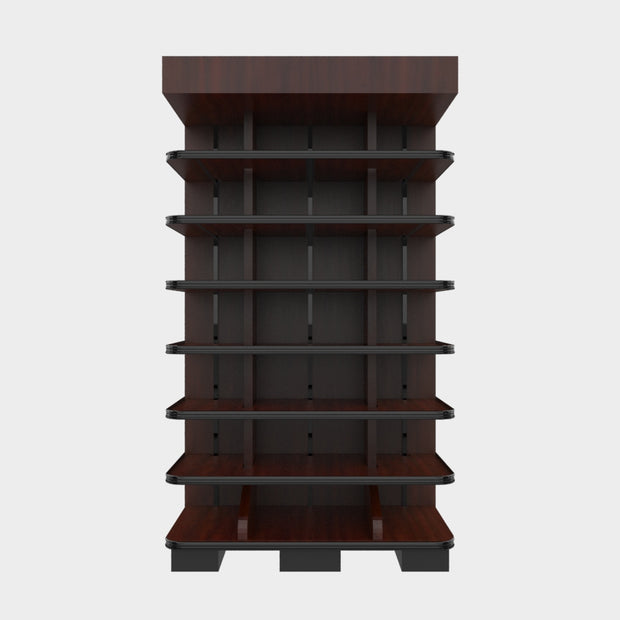 3 Sided End Cap w/Wood Shelves