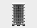 3 Sided End Cap w/Wood Shelves