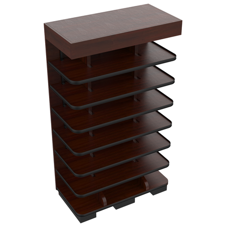 3 Sided End Cap w/Wood Shelves