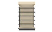 3 Sided End Cap w/Wire Shelves