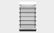 3 Sided End Cap w/Wire Shelves