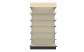 3 Sided End Cap w/Wire Shelves
