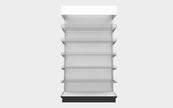 3 Sided End Cap w/Wire Shelves