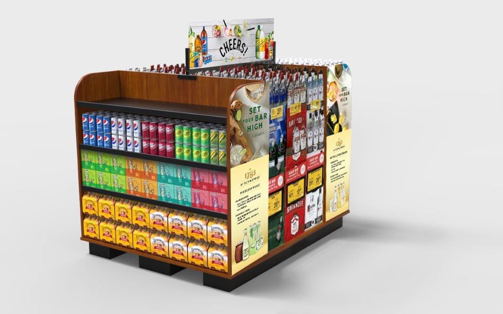 Custom Beverage Island with product