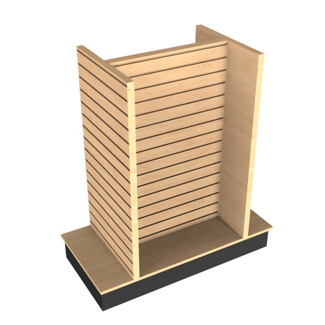 4 Sided Island Slatwall Display