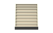 4 Sided Slatwall/Shelf Island