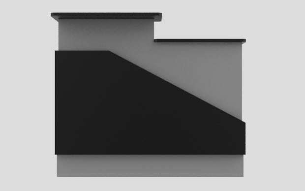 Sales Counter w/ Angled Back