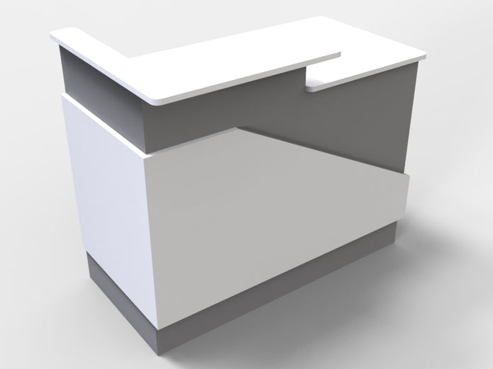Sales Counter w/ Angled Back