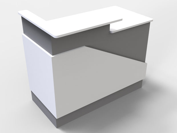 Sales Counter w/ Angled Back