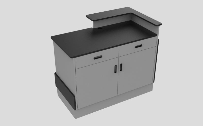 Sales Counter w/ Angled Back