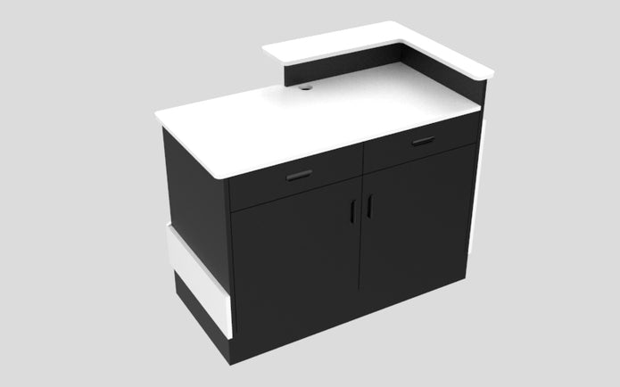 Sales Counter w/ Angled Back