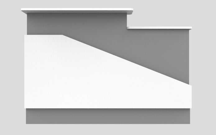 Sales Counter w/ Angled Back