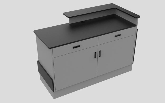 Sales Counter w/ Angled Back
