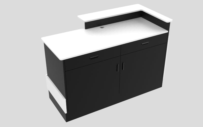 Sales Counter w/ Angled Back