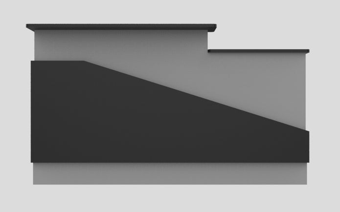 Sales Counter w/ Angled Back
