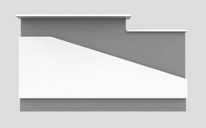 Sales Counter w/ Angled Back