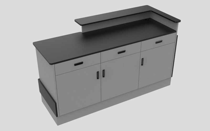 Sales Counter w/ Angled Back