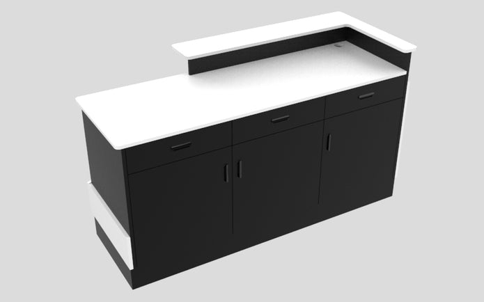 Sales Counter w/ Angled Back
