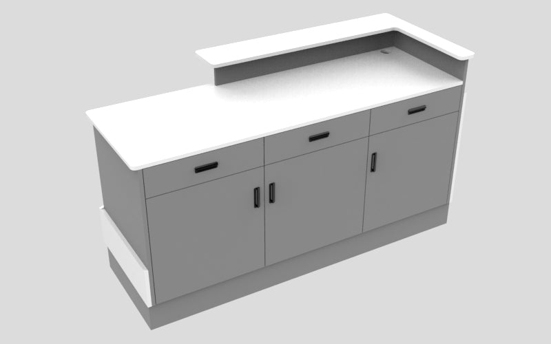 Front Sales Counter w/ Angled Back