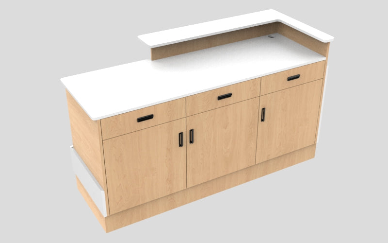 Sales Counter w/ Angled Back