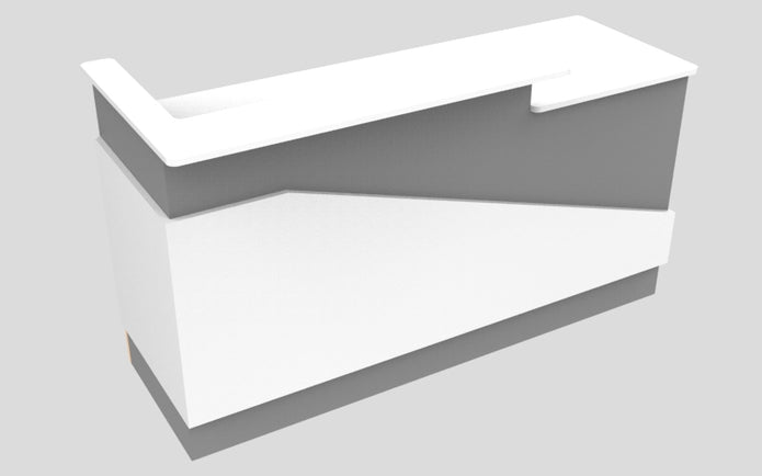 Sales Counter w/ Angled Back