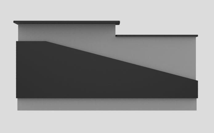 Sales Counter w/ Angled Back
