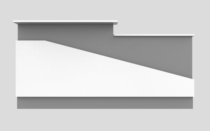 Sales Counter w/ Angled Back