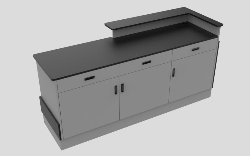 Sales Counter w/ Angled Back
