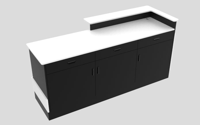 Sales Counter w/ Angled Back