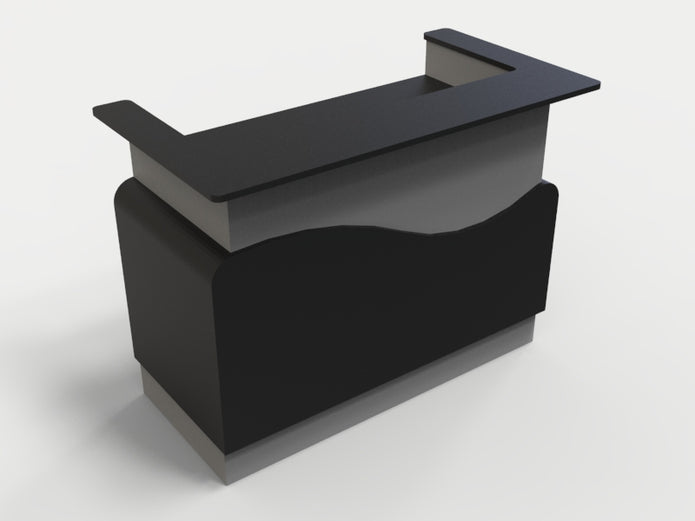 Sales Counter w/ Curved Back