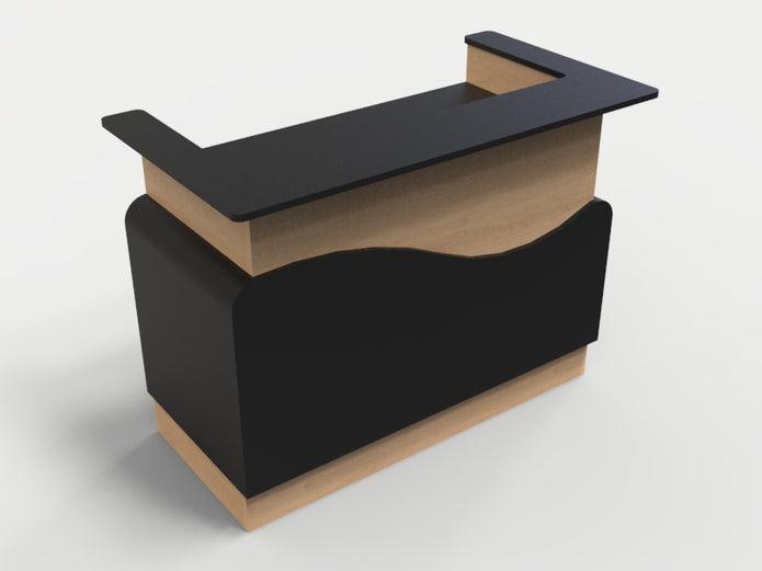 Sales Counter w/ Curved Back