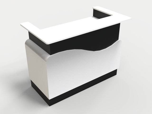 Sales Counter w/ Curved Back