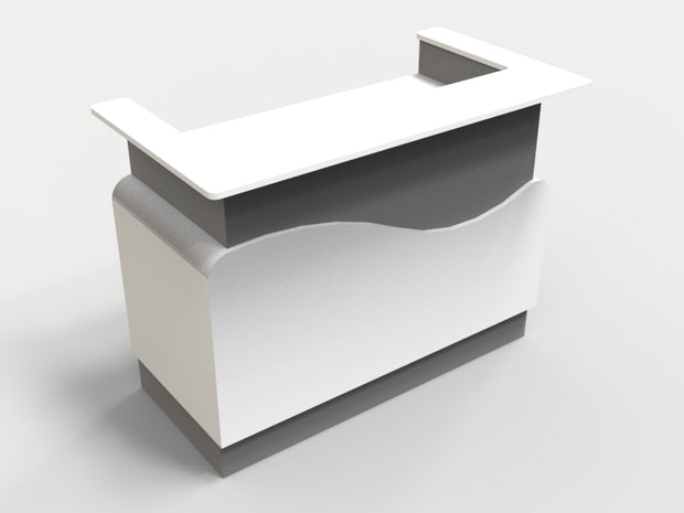 Sales Counter w/ Curved Back