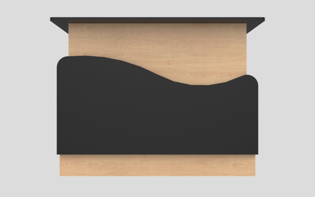 Sales Counter w/ Curved Back