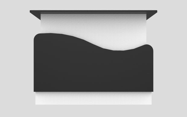 Sales Counter w/ Curved Back