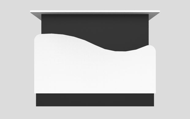 Sales Counter w/ Curved Back