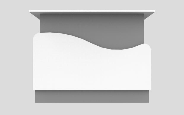 Sales Counter w/ Curved Back