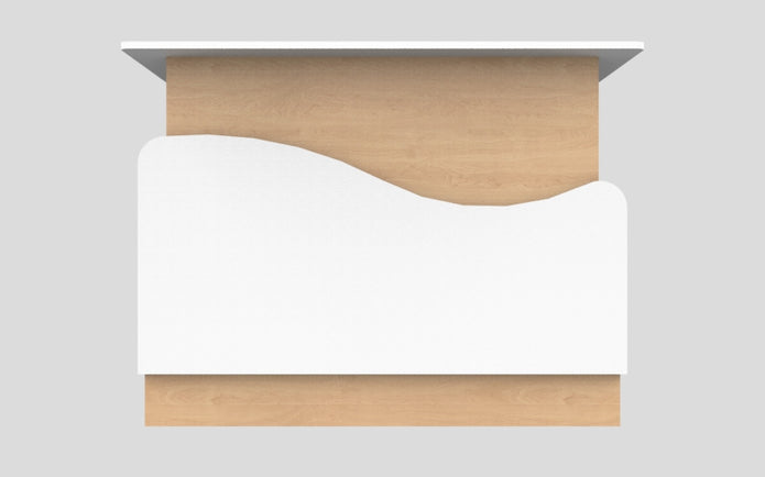 Sales Counter w/ Curved Back