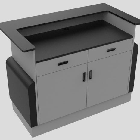 Front Sales Counter w/ Curved Back