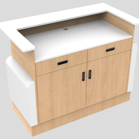 Front Sales Counter w/ Curved Back