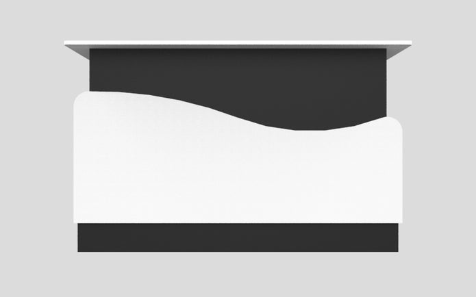 Sales Counter w/ Curved Back